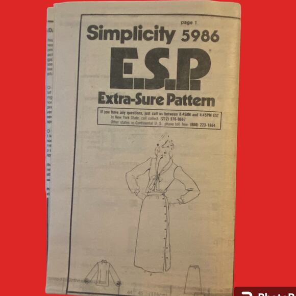 Simplicity 5986 Pattern Top Skirt Miss 12-16 Business Capsule Tailored Pockets - Picture 2 of 7